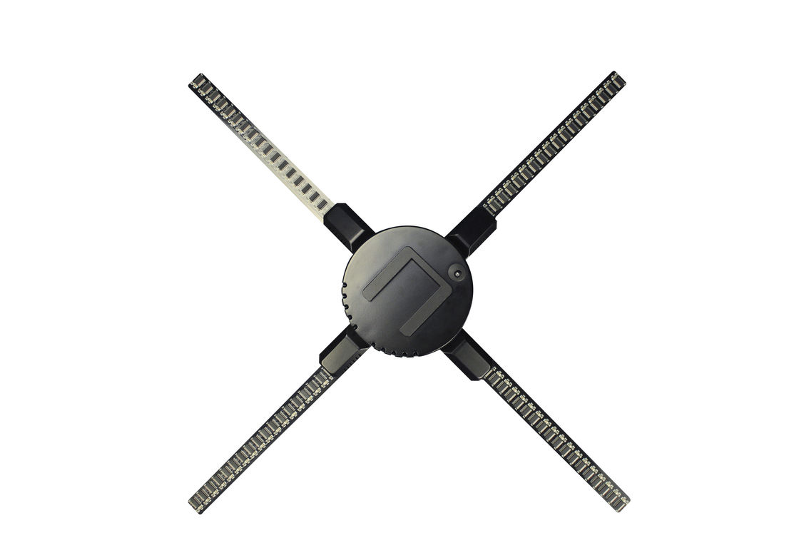 High Resolution 3D Hologram Fan Display 2 Blades For Restaurants